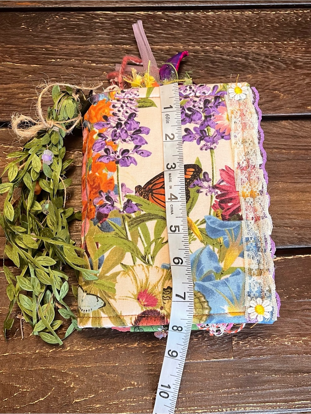 Butterfly Junk Journal Faith Floral Nature Flowers Softcover Decorated 3 Sig - Picture 3 of 16
